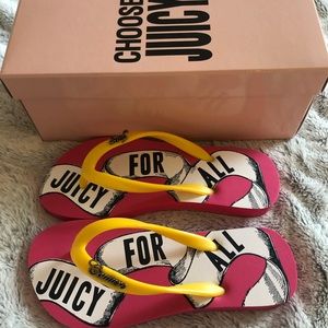 NWT Juicy Couture Flip Flops